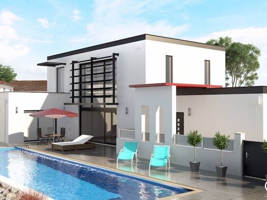 Terrain avec maison neuve à vendre 398 113 € 5 pièces 4 chambres 120 m² 1 064 m² de terrain Saint-Froult 17780