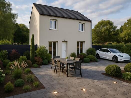 Terrain avec maison neuve à vendre 346 000 € 7 pièces 5 chambres 98,3 m² 413 m² de terrain La Pepiniere-Malesherbes Sarcelles 95200