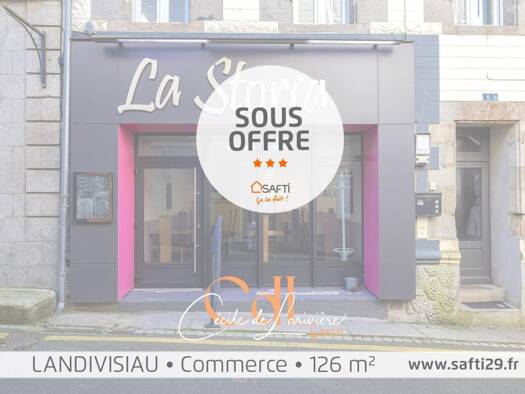 Local commercial à vendre 91 750 € 126 m² de surface de vente Eglise-Lannouchen-Cité Marine Landivisiau 29400