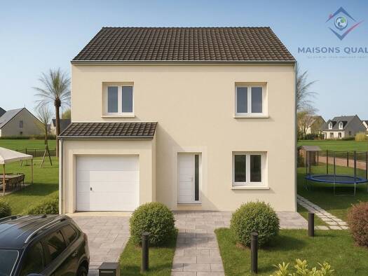 Terrain avec maison neuve à vendre 210 000 € 4 pièces 3 chambres 100 m² 408 m² de terrain Jutigny 77650