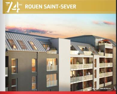 Appartement à louer 516 € 1 pièce 37 m² 3ème étage Centre Ville-Rive Gauche Rouen 76100