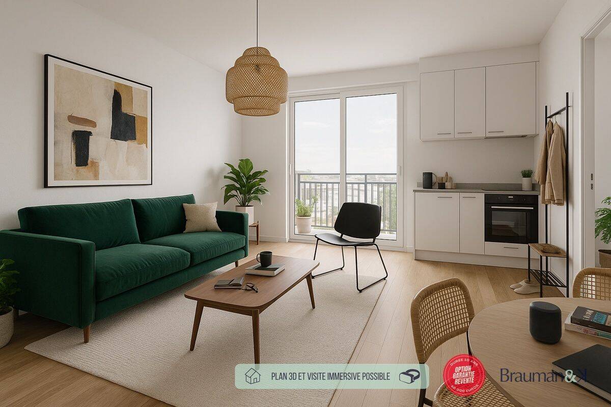 Appartement 2 pièces 45 m² · à Dijon · 45 m² · 196 500 €