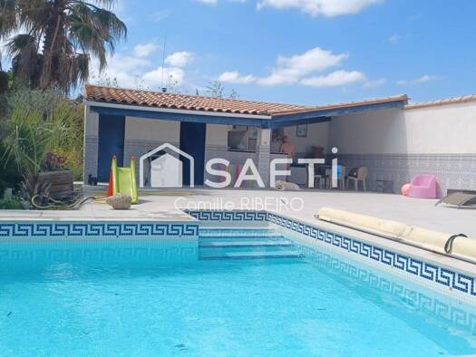 Villa à vendre 634 500 € 5 pièces 4 chambres 255 m² 1 800 m² de terrain La Palme 11480