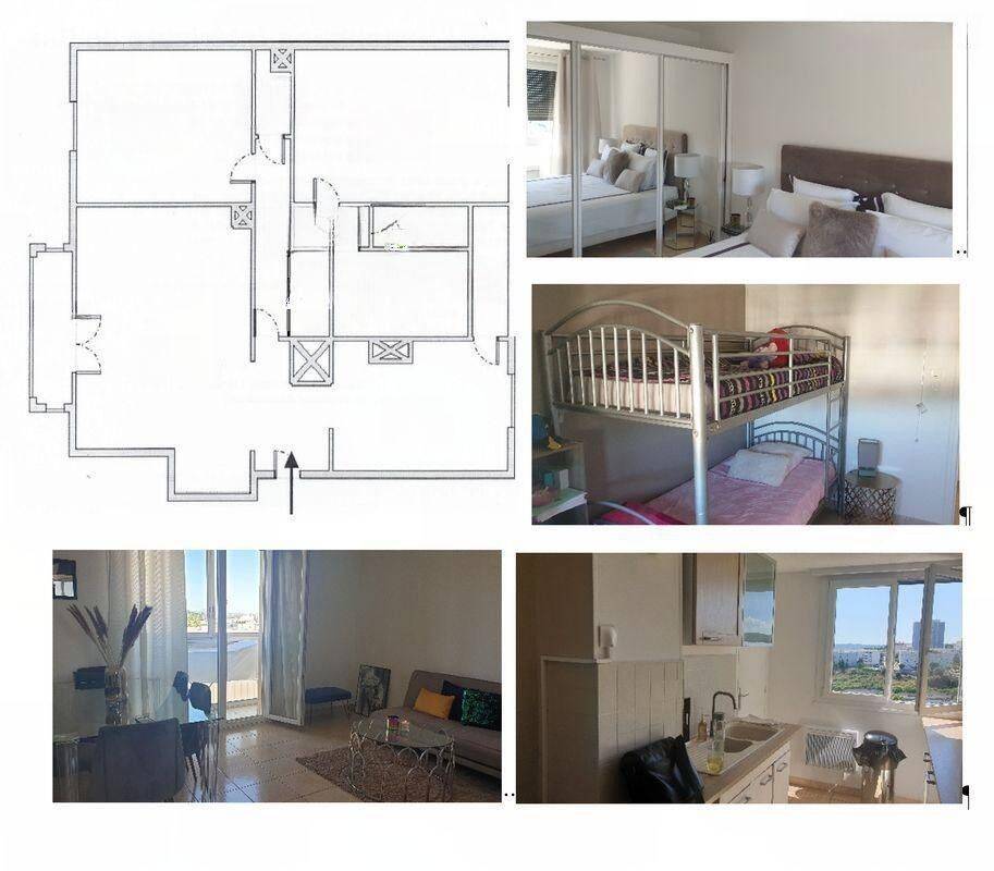 Appartement 3 pièces 55 m² · à Marseille 15ème Arrondissement · 55 m² · 920 €/mois