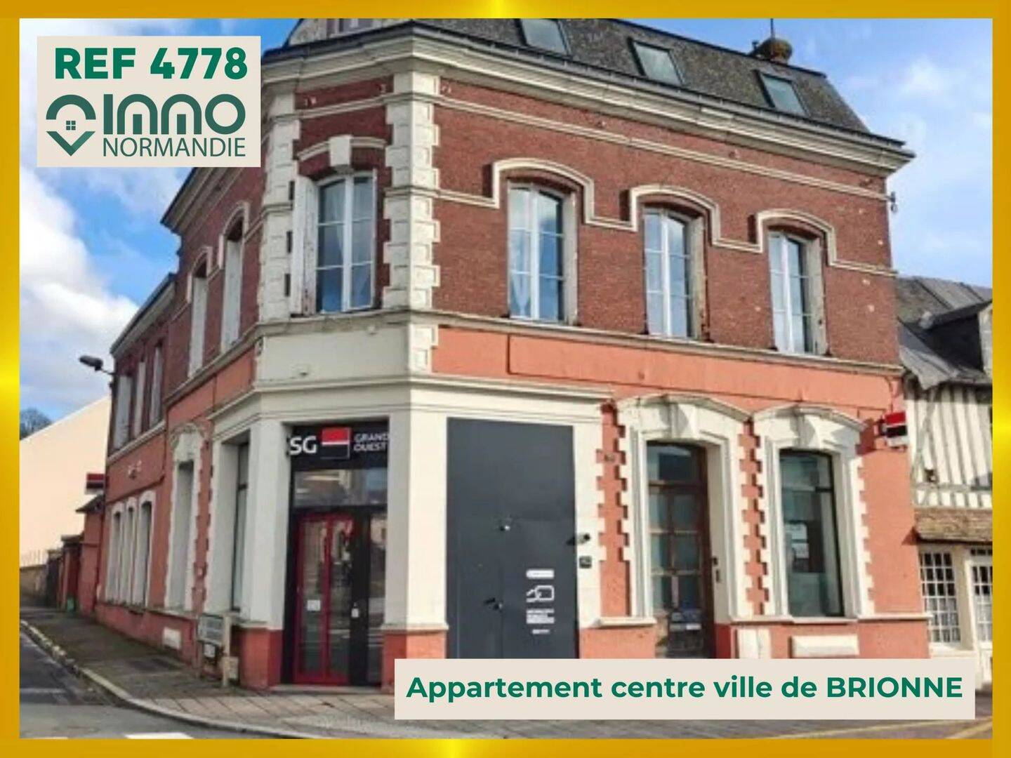 Appartement 3 pièces 80 m² · à Brionne · 79,6 m² · 139 100 €