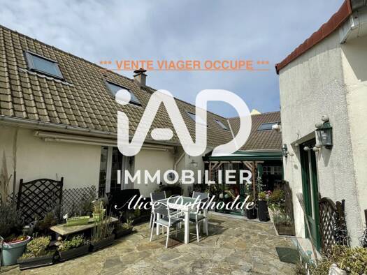 Maison en viager 137 000 € 7 pièces 6 chambres 175 m² 554 m² de terrain Nesles 62152