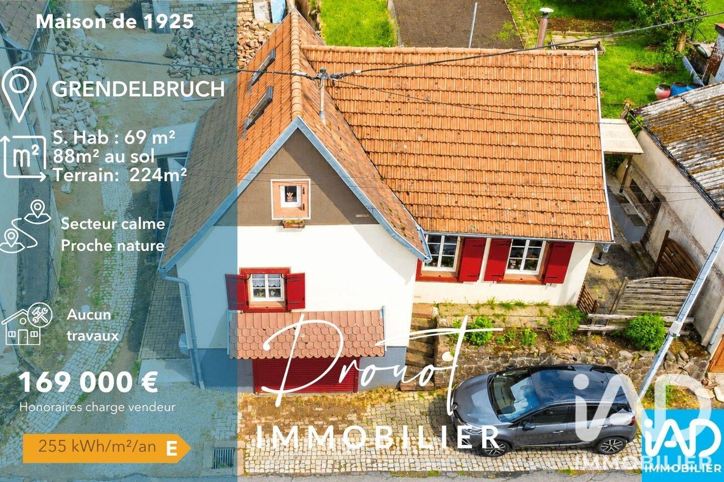 Maison 4 pièces 69 m² · à Grendelbruch · 69 m² · 169 000 €