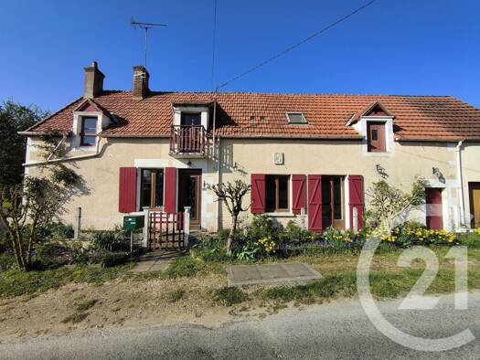 Maison à vendre 78 000 € 5 pièces 2 chambres 102,8 m² 1 100 m² de terrain Herry 18140