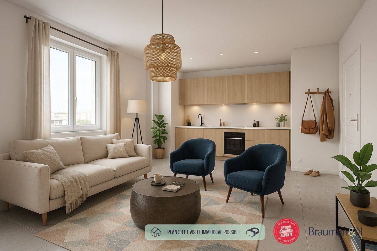 Appartement 2 pièces 35 m² · à Ivry-sur-Seine · 35 m² · 215 593 €