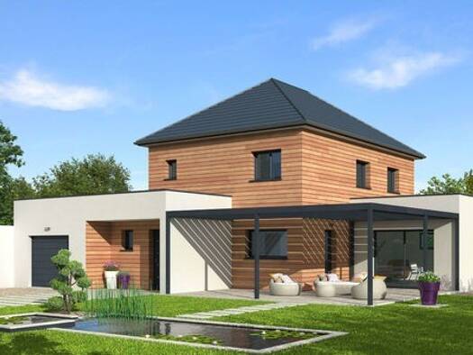 Terrain avec maison neuve à vendre 385 180 € 4 pièces 3 chambres 102 m² 619 m² de terrain Les Authieux-sur-le-Port-Saint-Ouen 76520