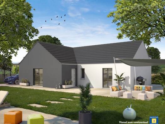 Terrain avec maison neuve à vendre 303 831 € 5 pièces 4 chambres 118 m² 280 m² de terrain Villiers-le-Sec 95720
