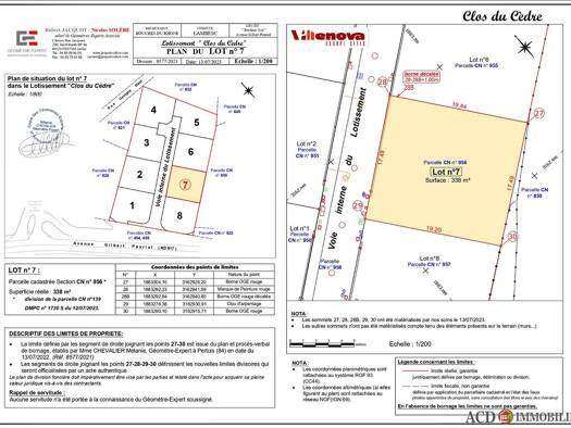 Terrain constructible viabilisé à vendre 239 000 € 338 m² de terrain Zone Urbaine Lambesc 13410