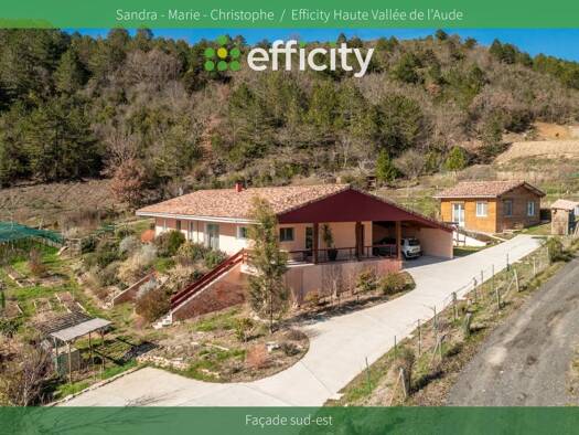 Maison de plain-pied à vendre 450 000 € 7 pièces 5 chambres 170 m² 4 556 m² de terrain Montazels 11190