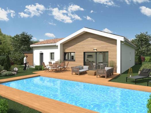 Terrain avec maison neuve à vendre 213 700 € 4 pièces 3 chambres 93 m² 4 100 m² de terrain Concorès 46310