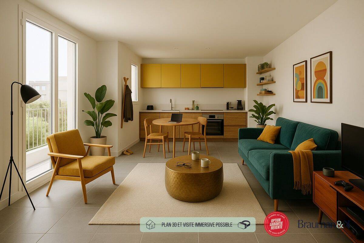 Appartement 2 pièces 46 m² · à Bordeaux · 46 m² · 238 000 €