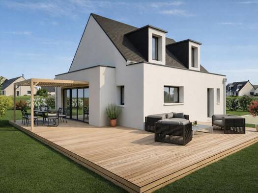Terrain avec maison neuve à vendre 442 000 € 5 pièces 4 chambres 110 m² 430 m² de terrain Piriac-sur-Mer 44420