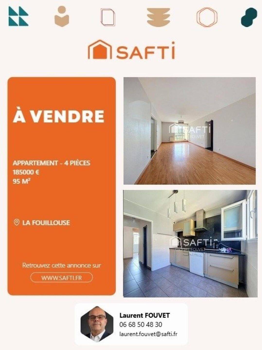 Appartement 4 pièces 95 m² · à La Fouillouse · 95 m² · 185 000 €