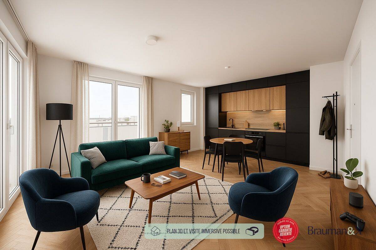 3 PIÈCES de 72m² + EXT(s) de 24m² + PKG(s)