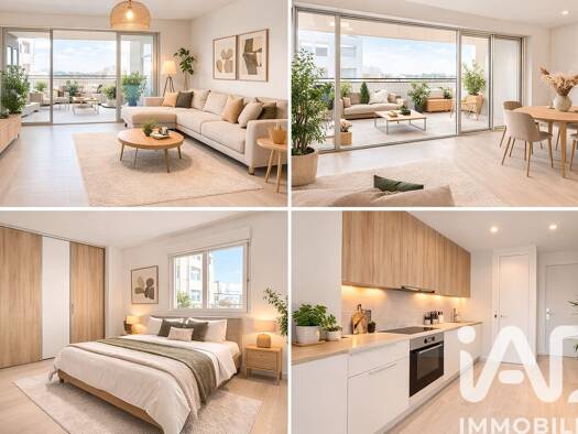 Appartement à vendre 432 000 € 3 pièces 2 chambres 69,3 m² Étage 3/4 Sud L'Île-Saint-Denis 93450