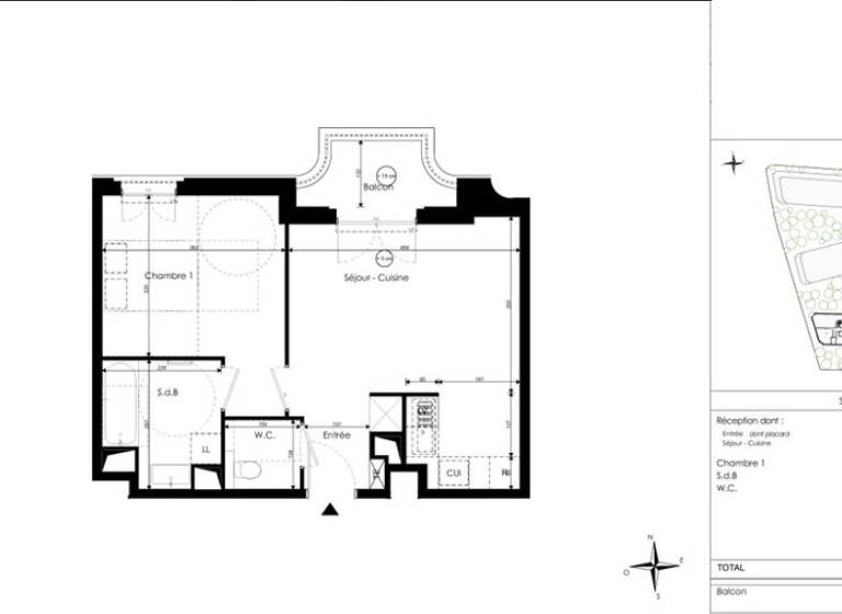 Appartement à vendre - neuf 323 000 € 2 pièces 1 chambre 42,9 m² Étage 1/6 Petit Pantin-Haut Pantin Pantin 93500