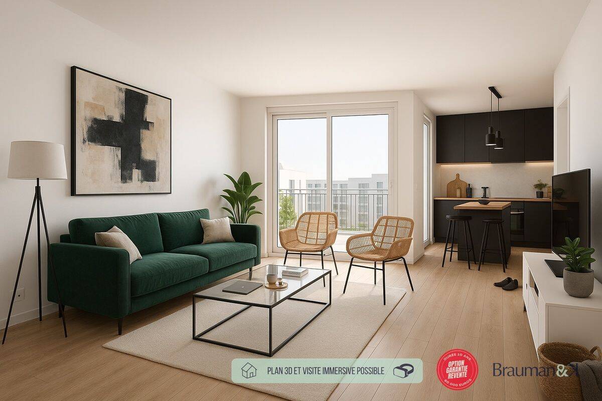 Appartement 3 pièces 57 m² · à Équemauville · 57 m² · 210 000 €