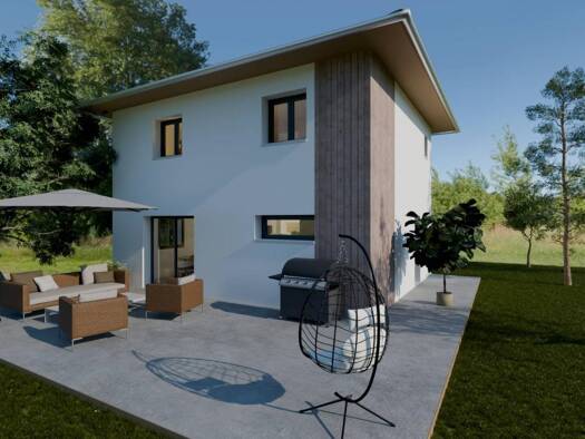 Terrain avec maison neuve à vendre 396 500 € 5 pièces 4 chambres 94 m² Desingy 74270