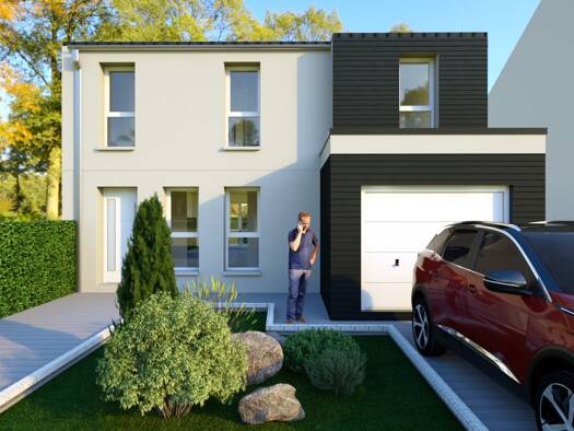 Terrain avec maison neuve à vendre 340 090 € 3 chambres 134,9 m² 878 m² de terrain Bézu-la-Forêt 27480