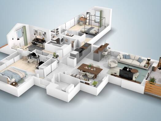 Appartement à vendre - neuf 465 000 € 4 pièces 3 chambres 117,2 m² dès le 31/03/2026 Bons-en-Chablais 74890