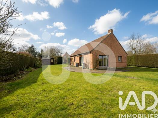 Maison de plain-pied à vendre 299 000 € 3 pièces 2 chambres 90 m² 700 m² de terrain Herlies 59134