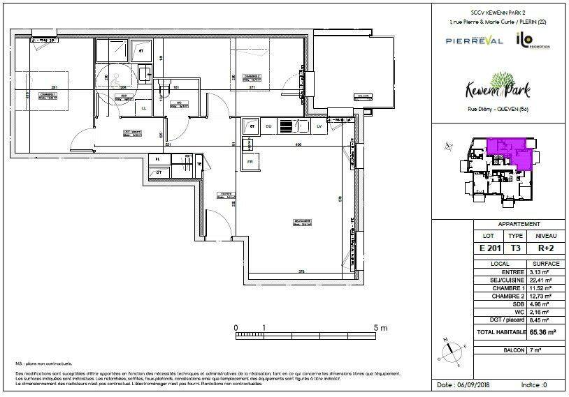Appartement 3 pièces 65 m² · à Quéven · 65 m² · 765 €