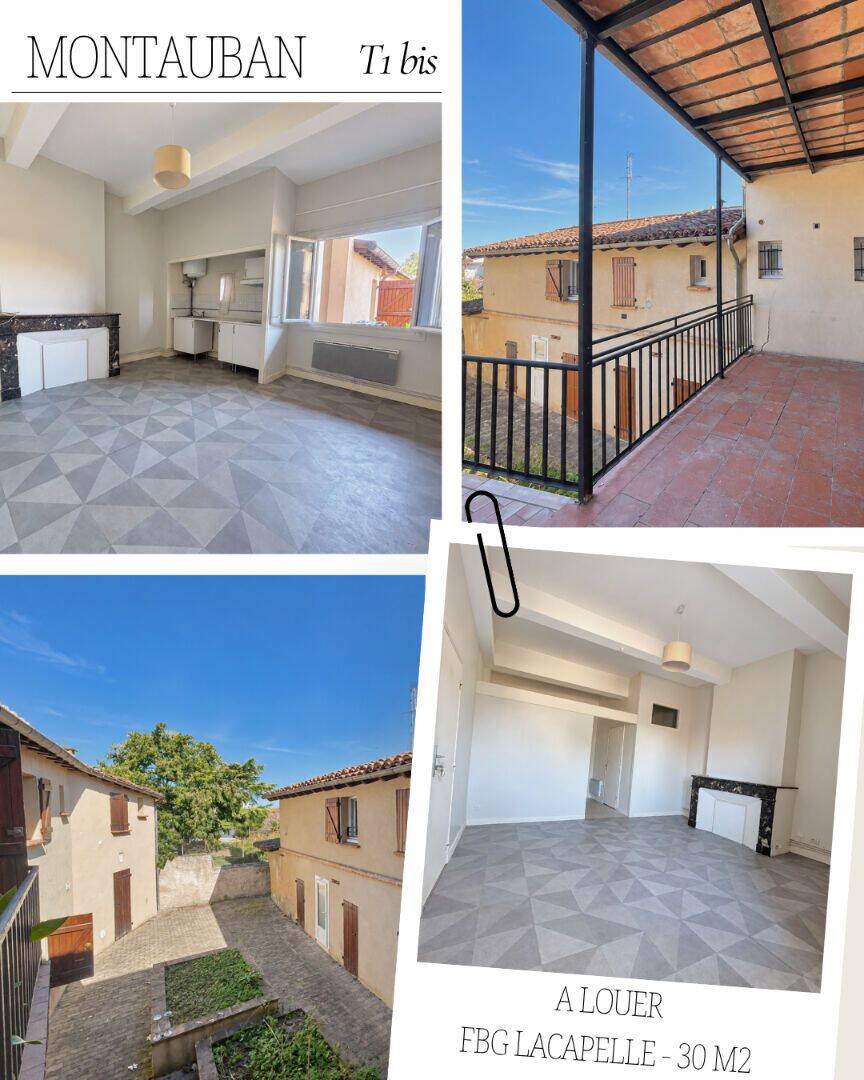 Appartement 1 pièce 31 m² · à Montauban · 30,8 m² · 455 €/mois