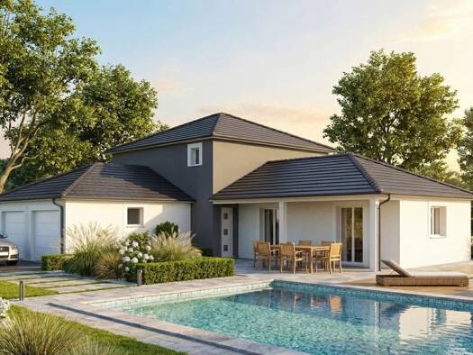 Terrain avec maison neuve à vendre 329 250 € 4 pièces 3 chambres 116 m² 1 200 m² de terrain Pierrefontaine-lès-Blamont 25310