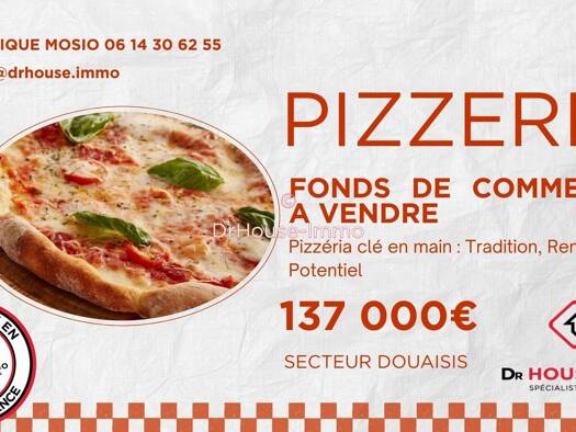 Restaurant à vendre Fonds de commerce 137 000 € 75 m² d'espace de restauration Place d'Armes et du Barlet Douai 59500