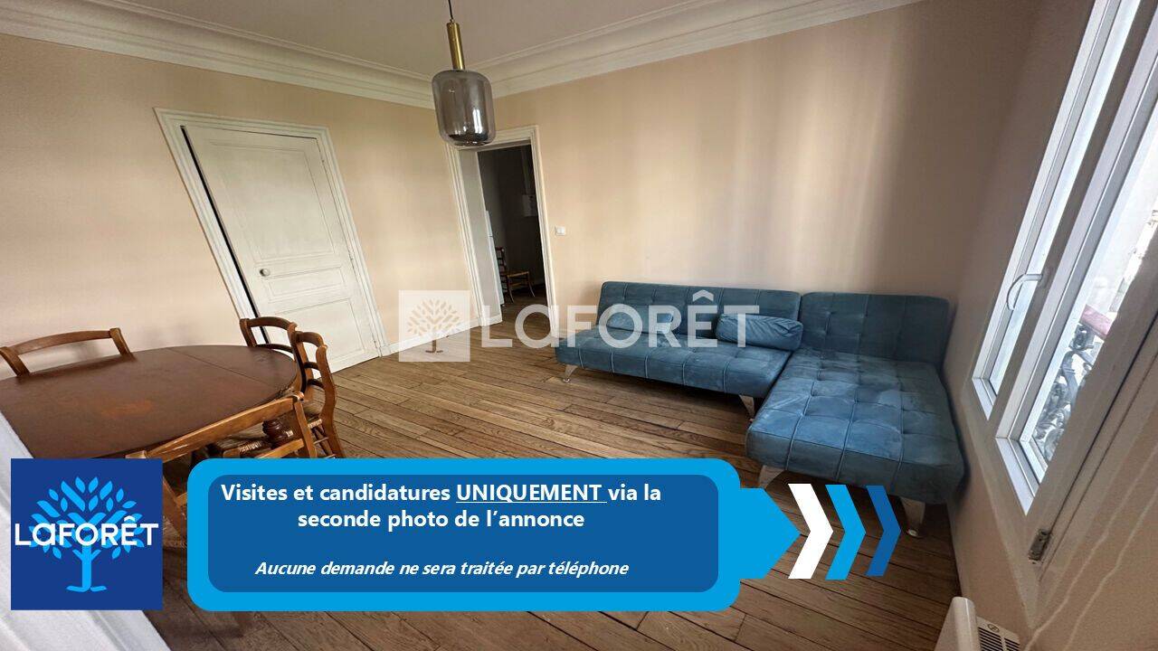 Appartement 3 pièces 44 m² · à Paris 17ème Arrondissement · 44 m² · 1 848 €
