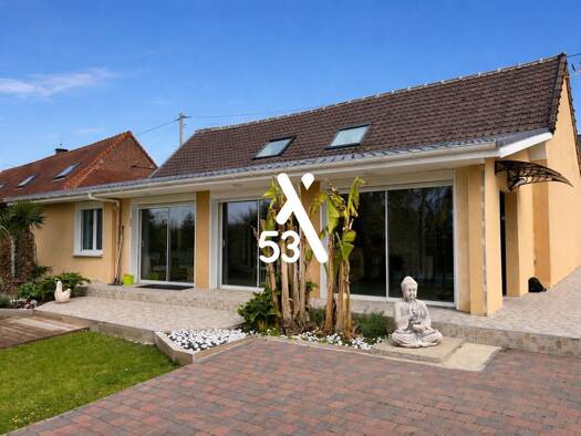 Maison de plain-pied à vendre 309 900 € 4 pièces 3 chambres 144 m² 2 740 m² de terrain Éperlecques 62910