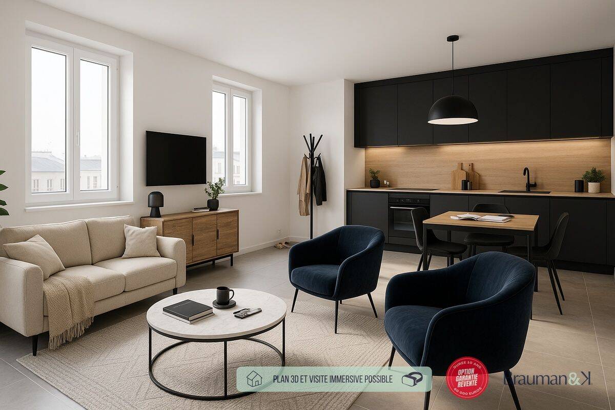 Appartement 3 pièces 54 m² · à Dieppe · 54 m² · 189 796 €