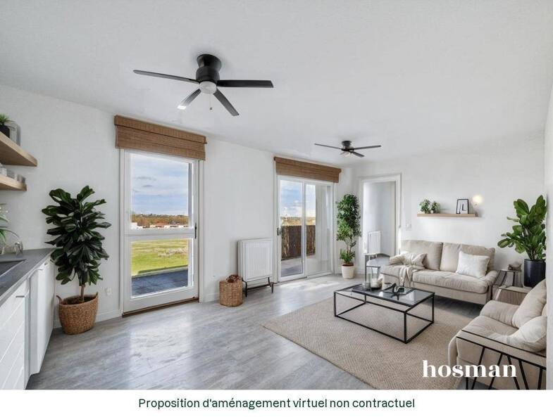 Appartement à vendre 154 000 € 2 pièces 1 chambre 41 m² Étage 2/3 Hourcade-Geneste-Le Bourg-Courrejean Villenave-d'Ornon 33140