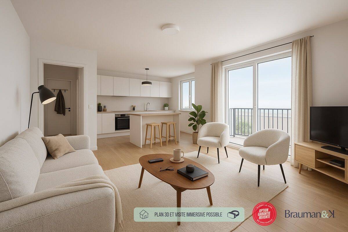 Appartement 3 pièces 57 m² · à Nantes · 57 m² · 246 000 €