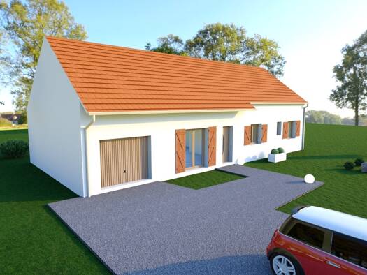 Terrain avec maison neuve à vendre 183 000 € 4 pièces 3 chambres 95 m² 1 250 m² de terrain Argent-sur-Sauldre 18410