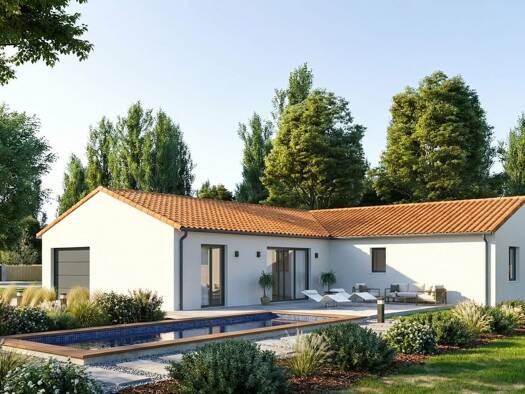 Terrain avec maison neuve à vendre 235 495 € 5 pièces 4 chambres 122 m² 804 m² de terrain Marcigny 71110