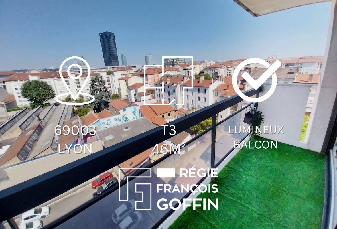 Appartement 2 pièces 46 m² · à Lyon 3ème Arrondissement · 46 m² · 860 €