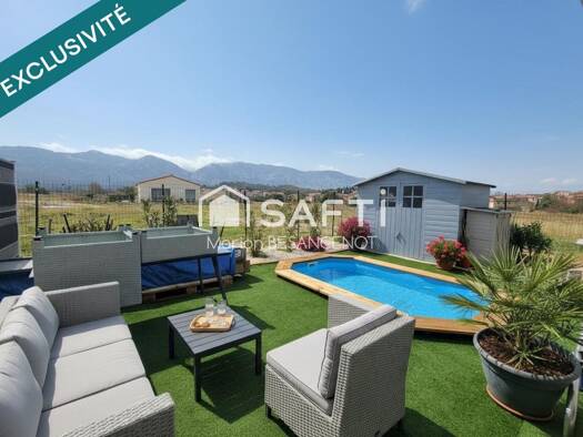 Maison de plain-pied à vendre 159 000 € 3 pièces 2 chambres 60 m² 180 m² de terrain Saint-Paul-de-Fenouillet 66220