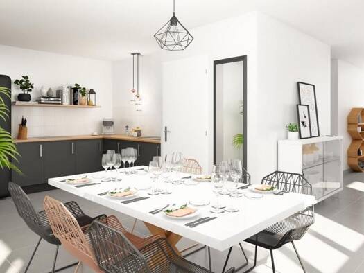 Appartement à vendre - neuf 250 000 € 3 pièces 2 chambres 60 m² Aubervilliers 93300