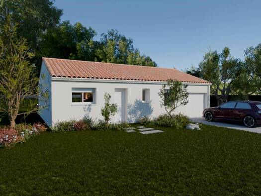 Terrain avec maison neuve à vendre 165 858 € 1 pièce 1 chambre 72 m² 435 m² de terrain Montournais 85700