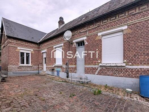 Maison à vendre 65 000 € 5 pièces 3 chambres 71 m² 1 604 m² de terrain Travecy 02800