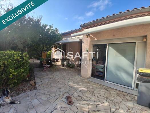 Maison de plain-pied à vendre 275 000 € 4 pièces 2 chambres 80 m² 384 m² de terrain Sorède 66690