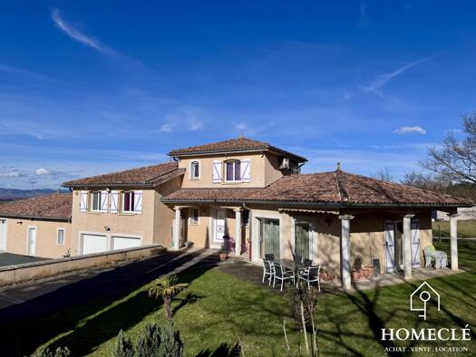 Villa à vendre 495 000 € 6 pièces 4 chambres 250 m² 1 748 m² de terrain Montmerle-sur-Saône 01090