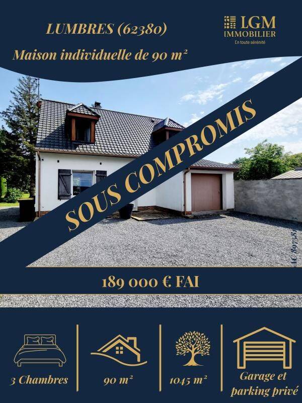 Maison 4 pièces 90 m² · à Lumbres · 90 m² · 189 000 €