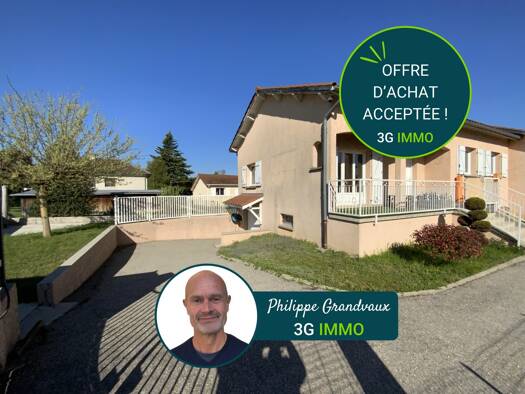 Maison jumelée à vendre 329 000 € 5 pièces 3 chambres 91 m² 447 m² de terrain Nord Mions 69780