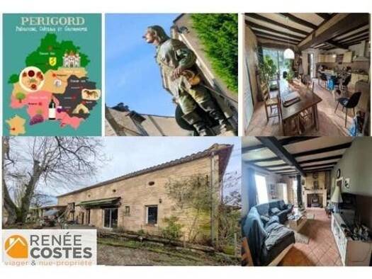 Maison en viager libre Bouquet 46 375 € 5 pièces 4 chambres 160 m² 27 851 m² de terrain Vieux Bergerac Bergerac 24100